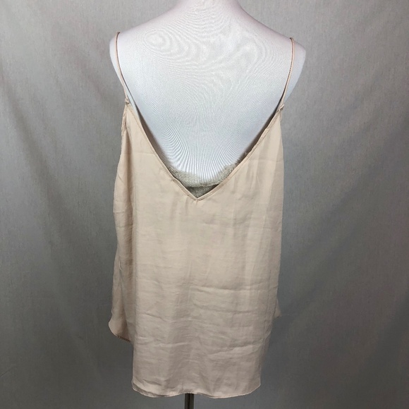 NEW Free People Sweetest V Deep Cami beige - Picture 5 of 7